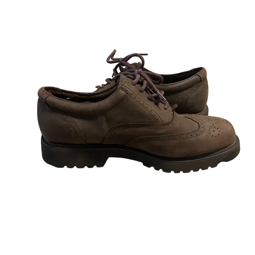Frye Brown Leather Medford Wing Tip Oxford Shoes Mens Size 8